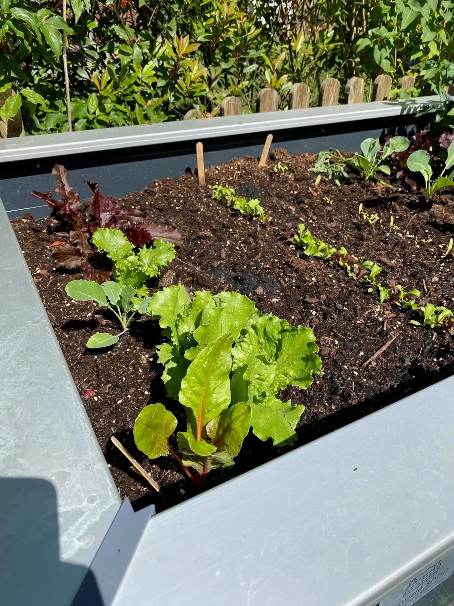 Hochbeet Aluminium - 200x100x84cm - Anthrazitgrau