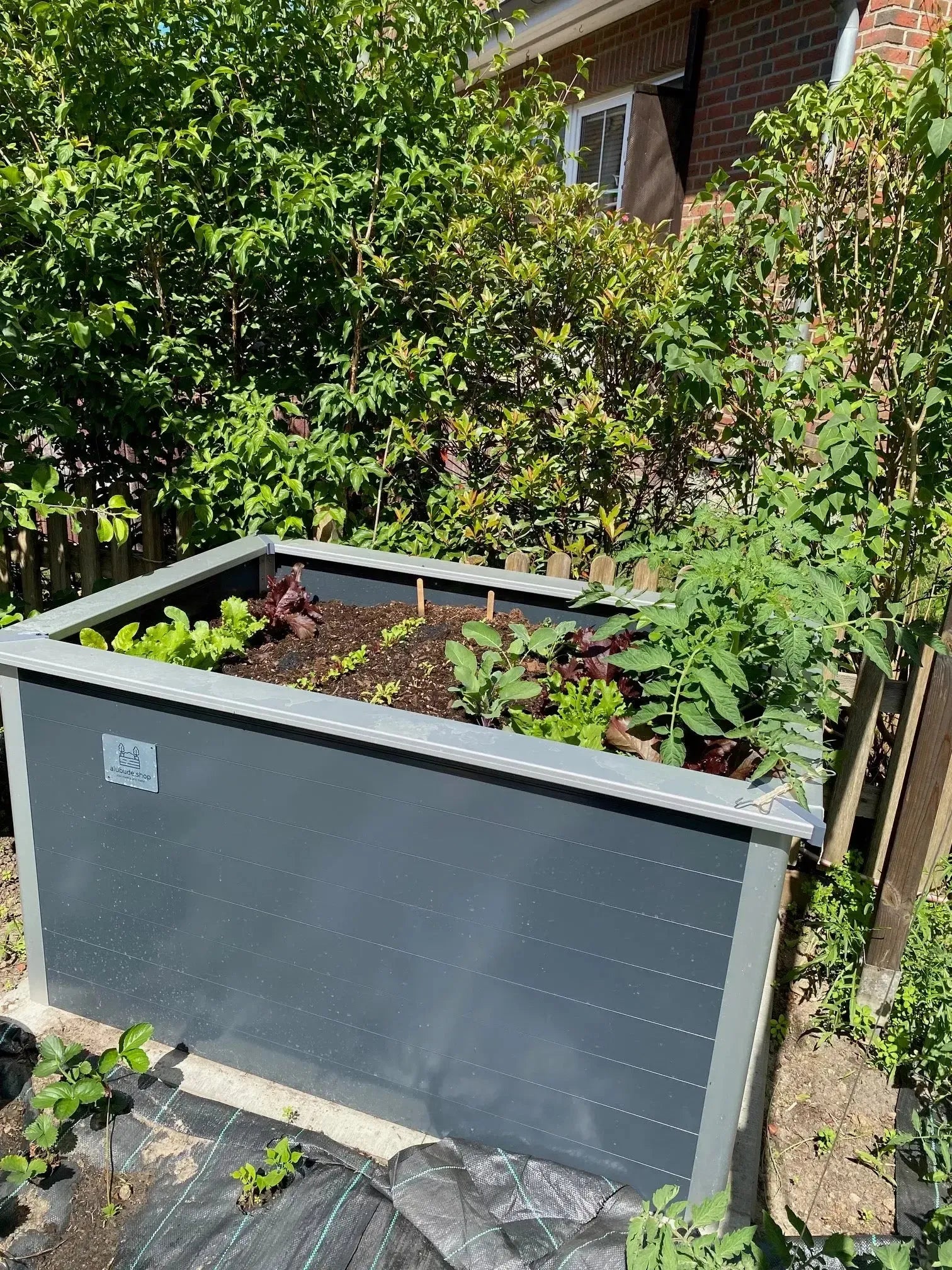 Hochbeet Aluminium - 200x100x84cm - Anthrazitgrau