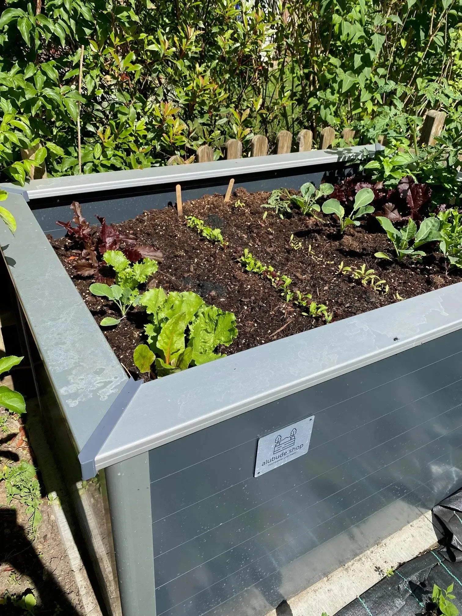 Hochbeet Aluminium - 200x100x84cm - Anthrazitgrau