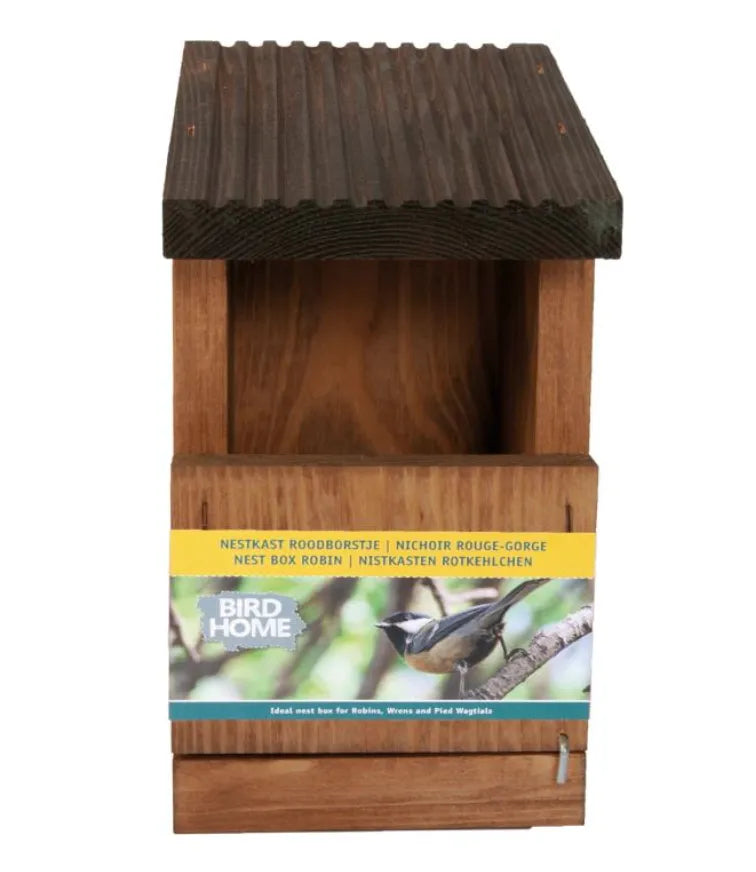 Nistkasten für Rotkehlchen, Zaunkönige, Bachstelzen