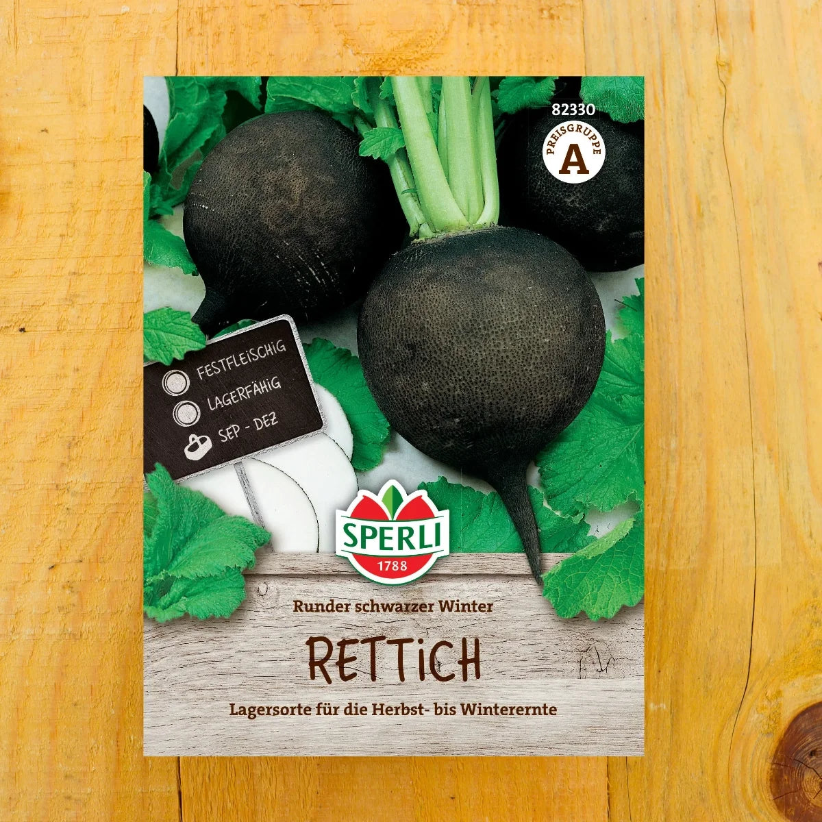 Rettich Runder Schwarzer Winter