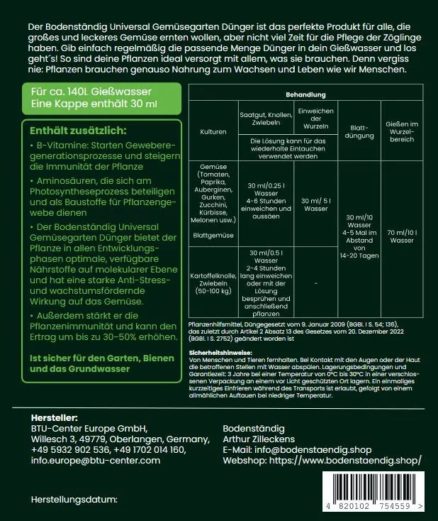 Universal Gemüsegarten Dünger