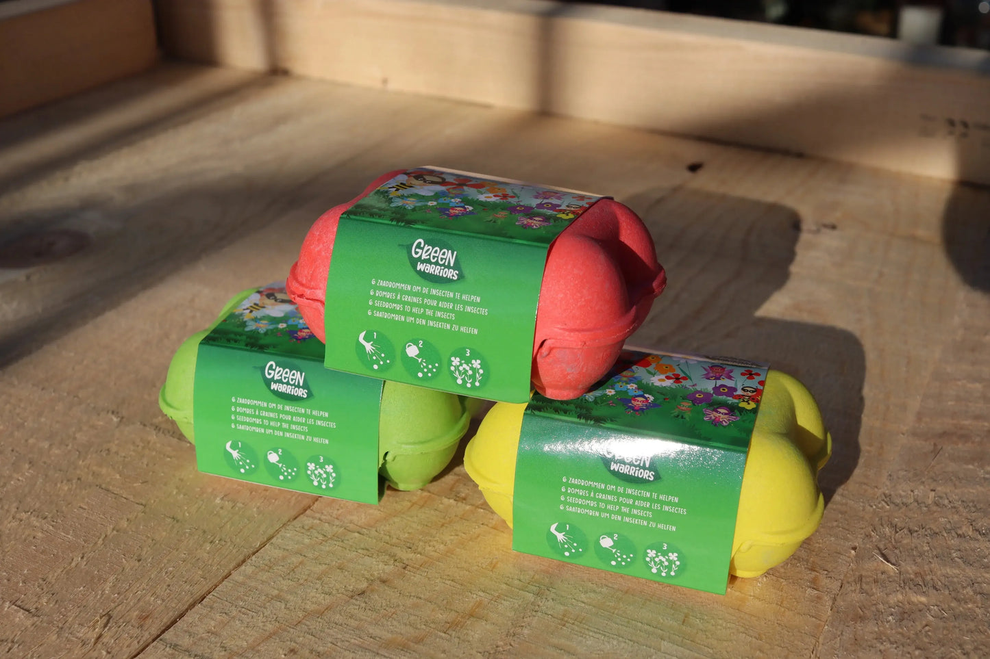 Saatbomben in Mini Eierkarton