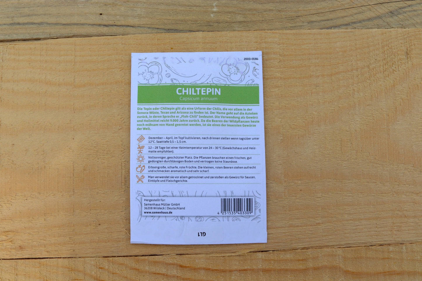 Chili Chiltepin Schärfe 8