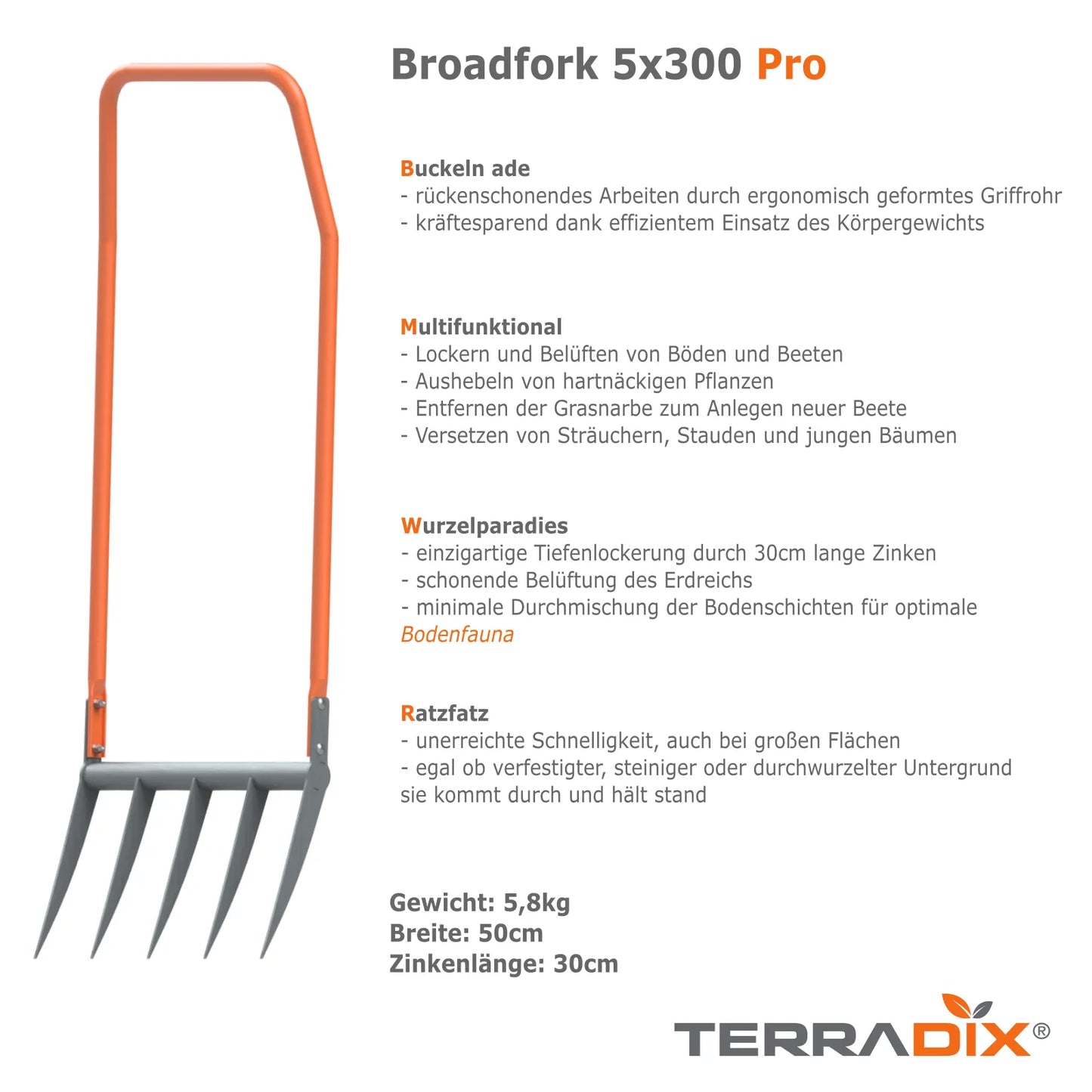 Broadfork Grabegabel