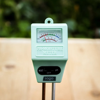 Feuchtigkeits- und pH-Wertmesser