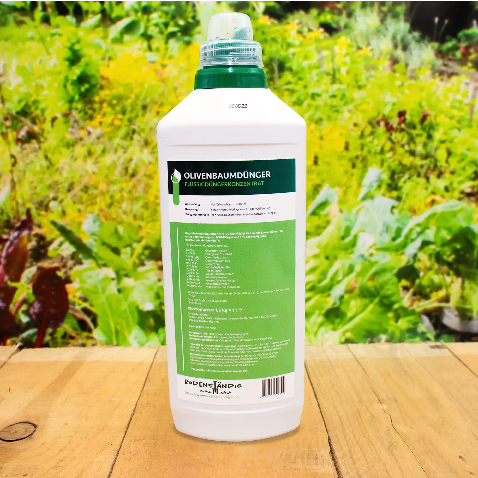 Olivenbaum-Dünger von Bodenständig 1-Liter