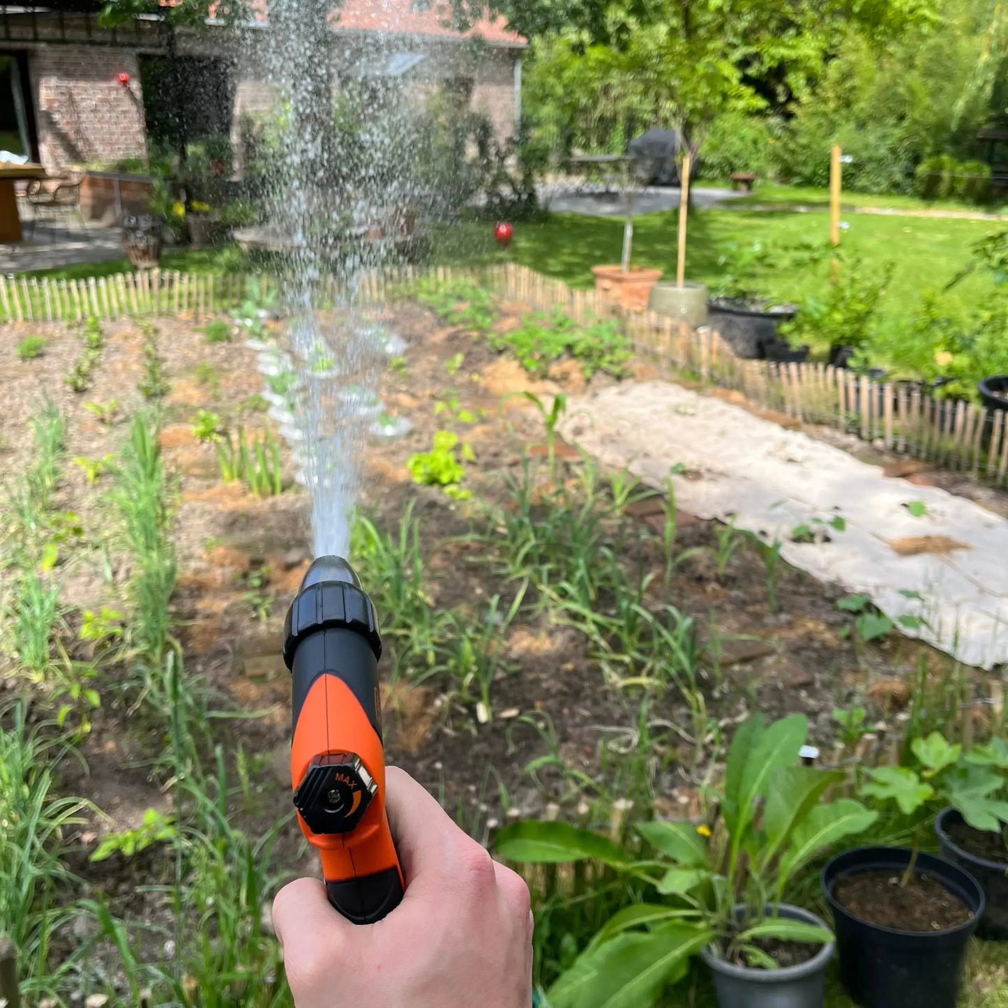 Sprühdüse für den Gartenschlauch