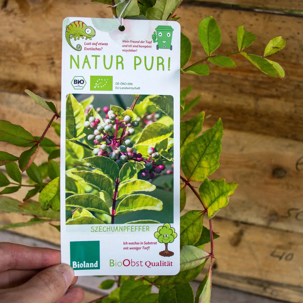 Szechuan Pfeffer label