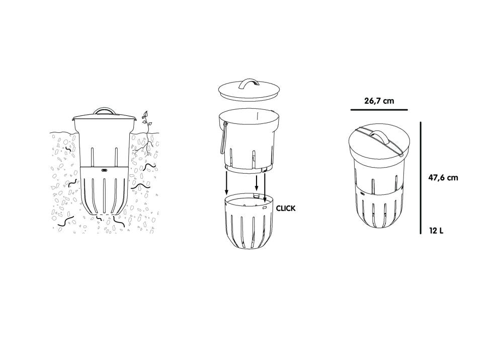 Wurmkomposter direkt im (Hoch) beet