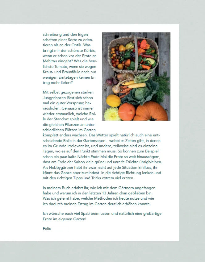 Mehr Power für dein Gemüse | Handsigniertes Buch von Felix Wilming